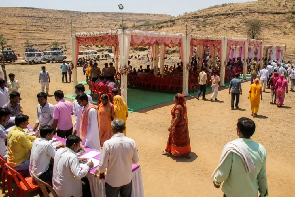 Beed drought relief mass wedding assistance for rural families in Maharashtra