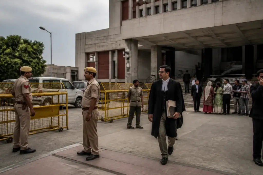 Delhi magistrate threat FIR reported during a bail hearing involving two detained political leaders