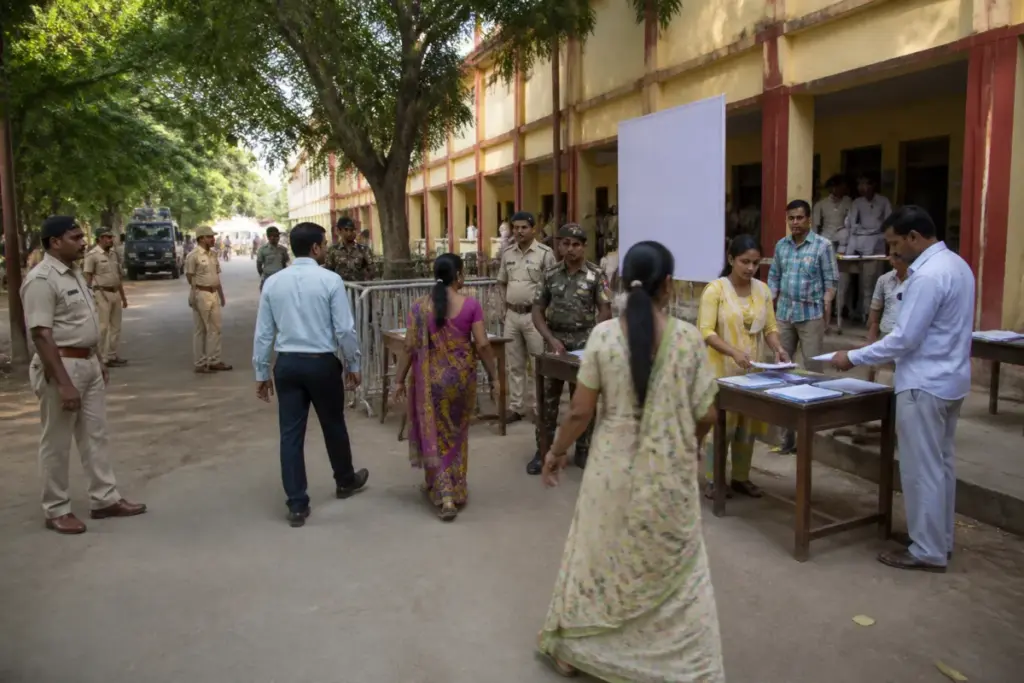 Andhra local body elections security review with officials preparing for polling in Andhra Pradesh