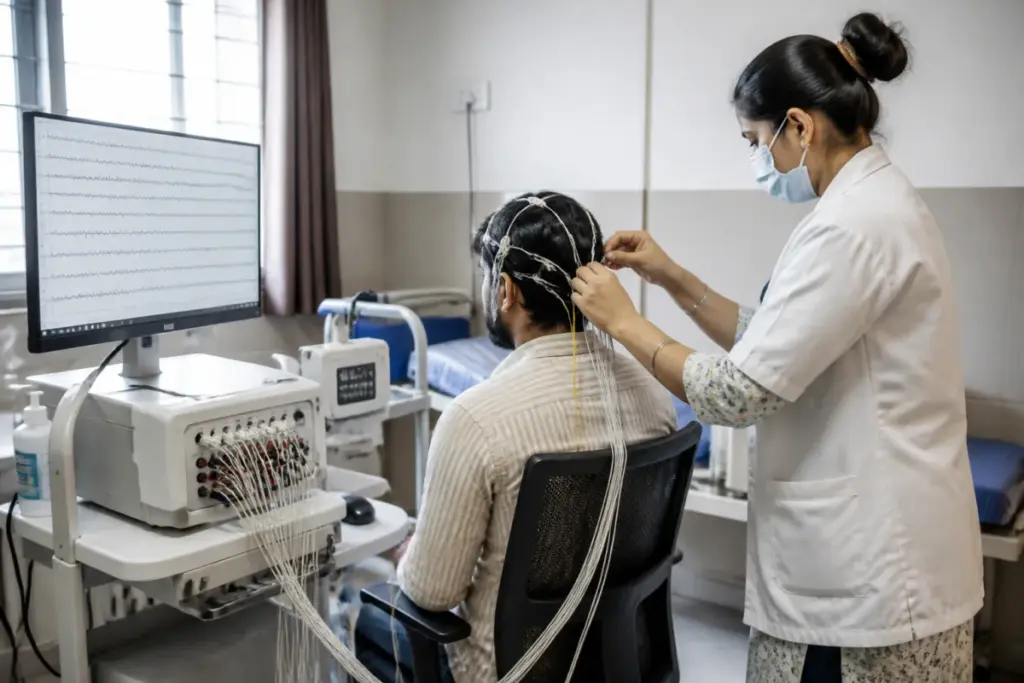 Surat Civil Hospital EEG test facility for free neurological diagnostics
