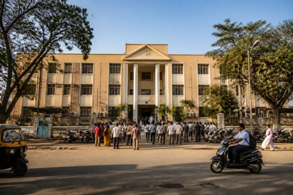 Ballari city corporation building linked to a High Court probe ruling