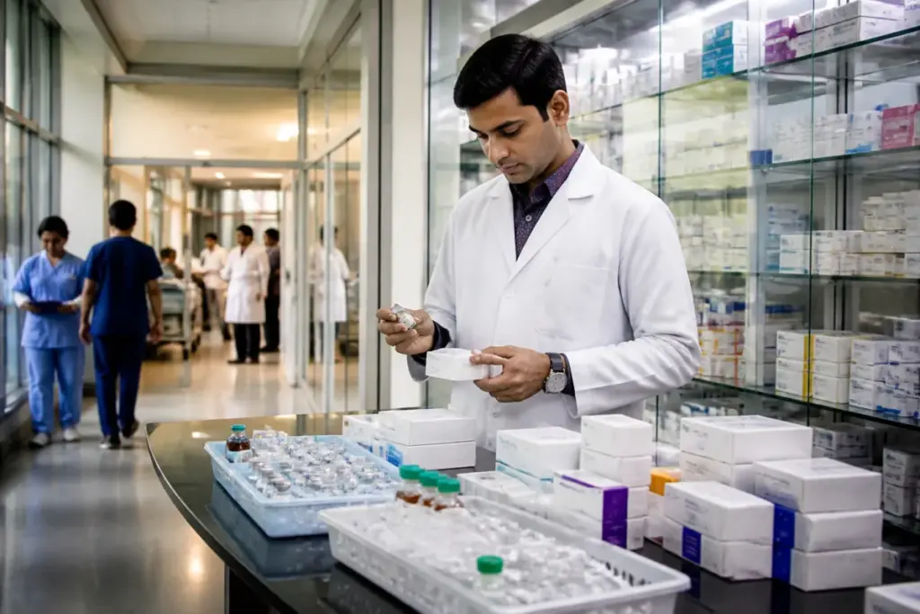 Cancer drug margin cap and high-cost oncology medicines in an Indian hospital pharmacy