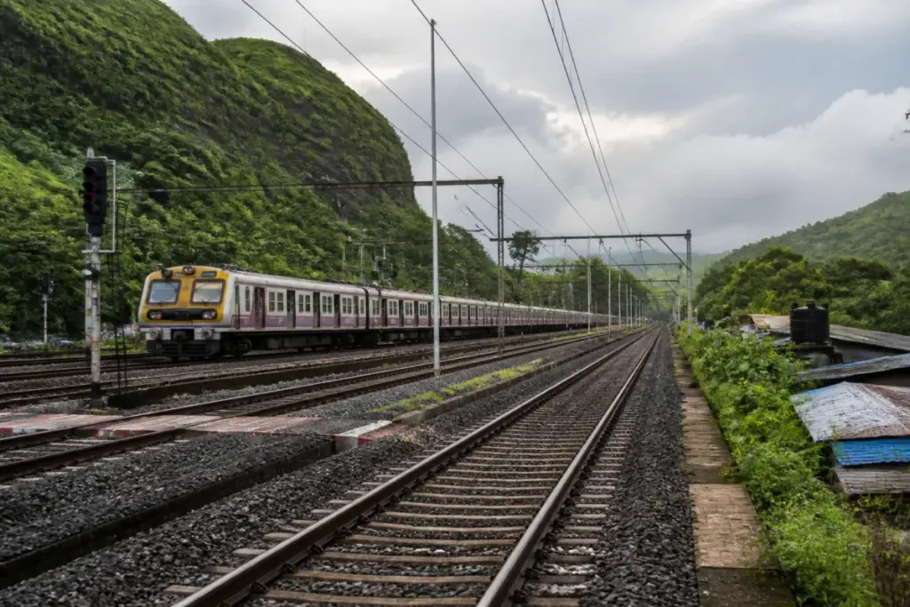 Kalyan-Kasara third railway line alongside existing Central Railway tracks near Kasara