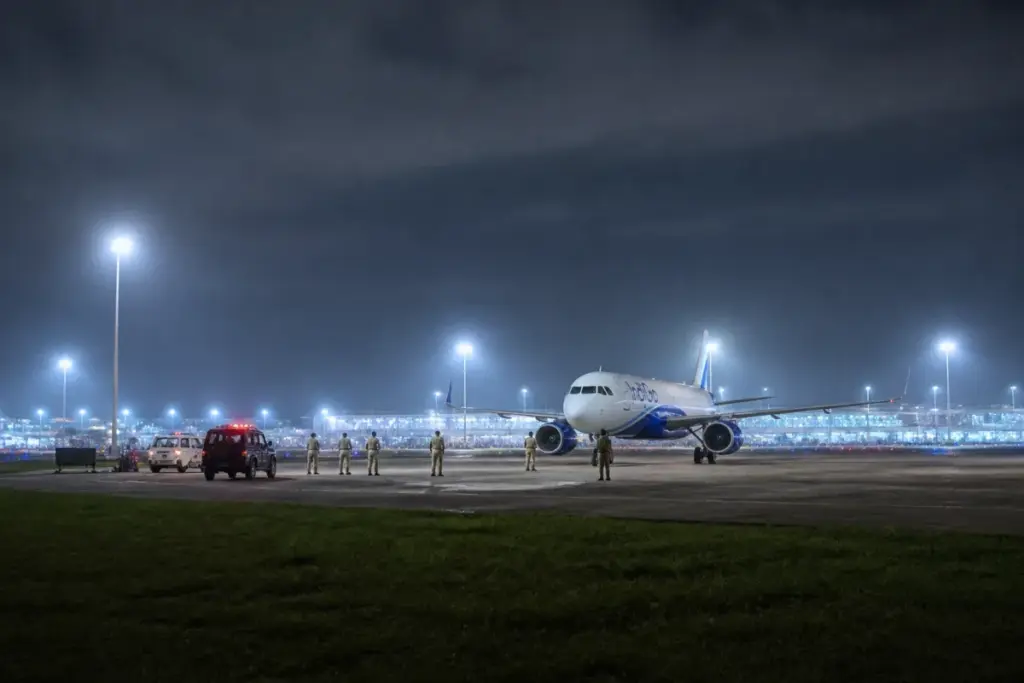Chennai-Goa IndiGo flight held at an airport isolation bay after a bomb threat.