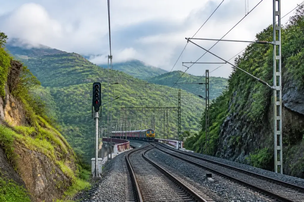Khardi-Kasara third line railway track through Mumbai’s hilly outskirts