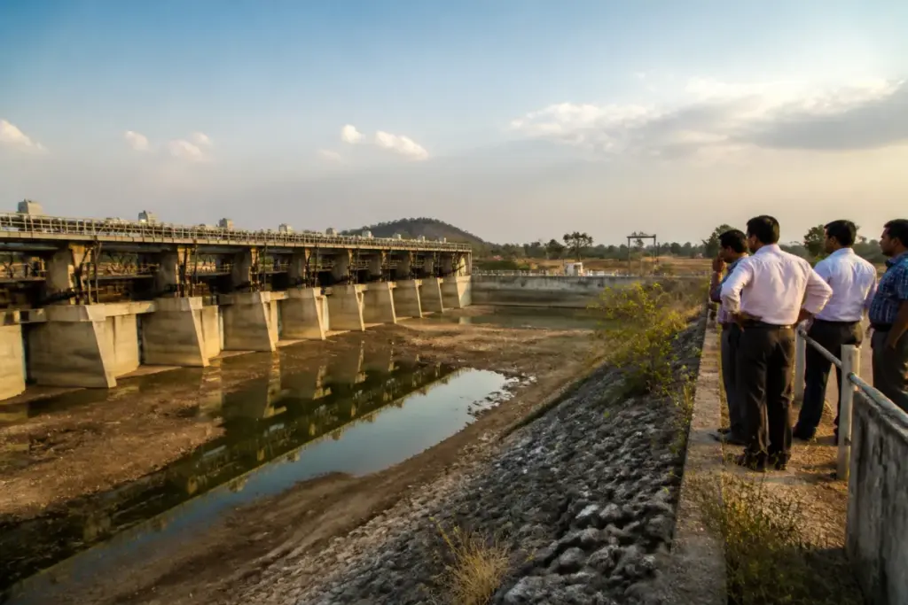 Dummugudem barrage in Telangana, central to the state’s water conservation measures.