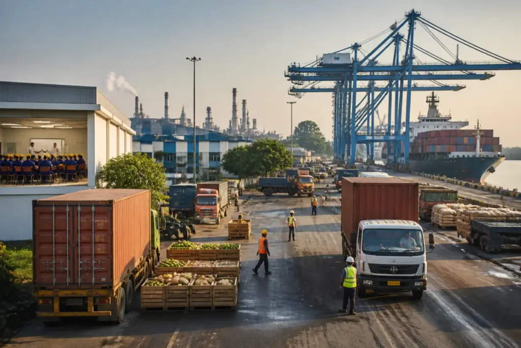 India-New Zealand trade agreement linked to Indian infrastructure and export logistics