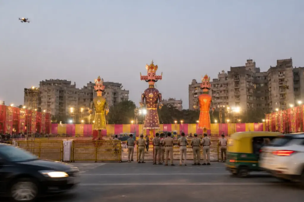 PM Modi IP Extension Dussehra venue under heavy security in East Delhi