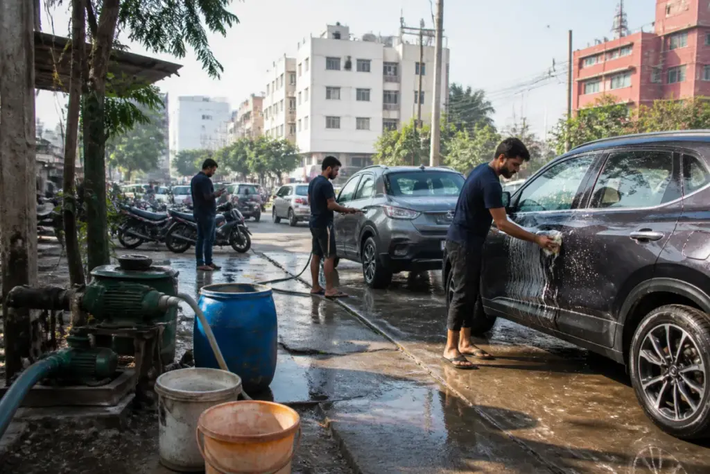 Pune car wash restrictions leave vehicle-washing centres divided during a reported water crisis