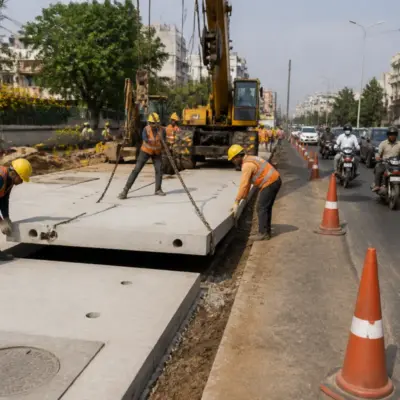 Nagpur precast road construction planned for the Mhalgi Nagar–Hudkeshwar corridor