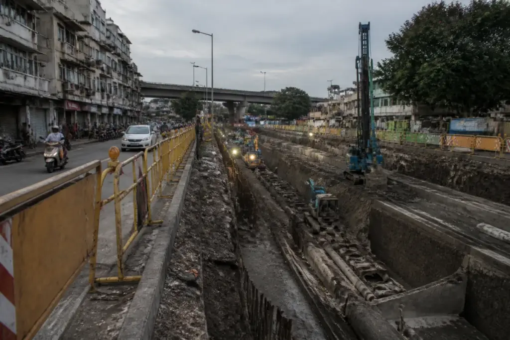 Pune drainage pit death site during civic sewer work in Yerawada