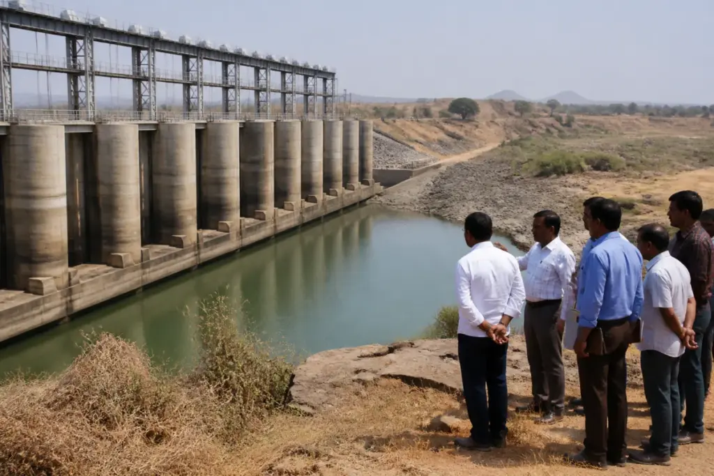 Telangana water conservation measures at the Dummugudem barrage in Bhadradri-Kothagudem