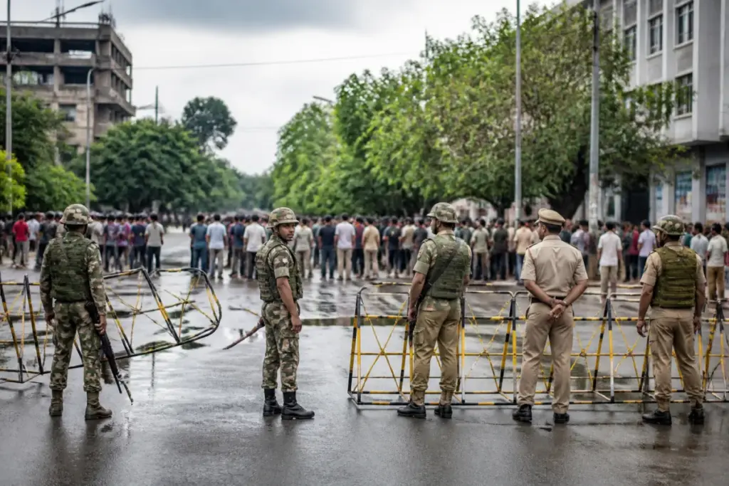 Security deployment in Imphal after fresh Manipur violence and protests over three deaths