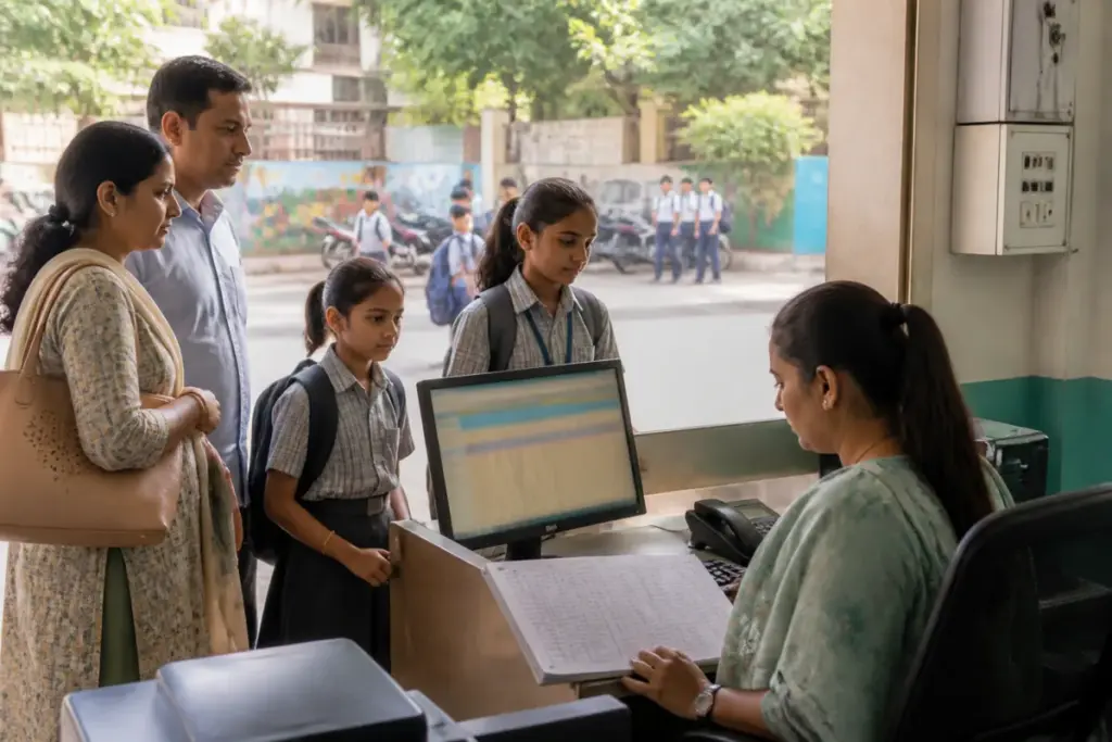 RTE assistance issue involving students at a school in Ahmedabad