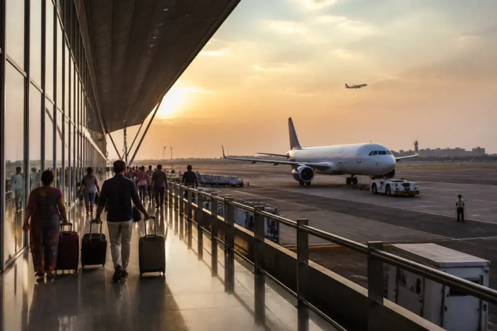 International aviation India network with aircraft serving Ahmedabad airport