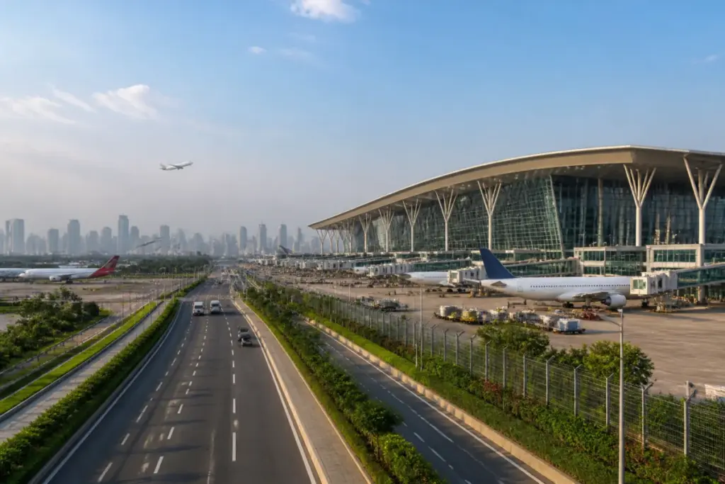 Navi Mumbai International Airport and Mumbai airport international flight transition