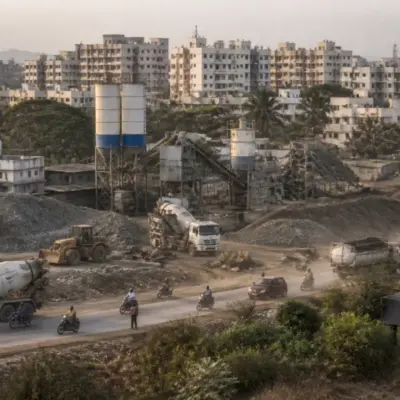 Pune RMC plants operating near homes and roads in Vadgaon Khurd