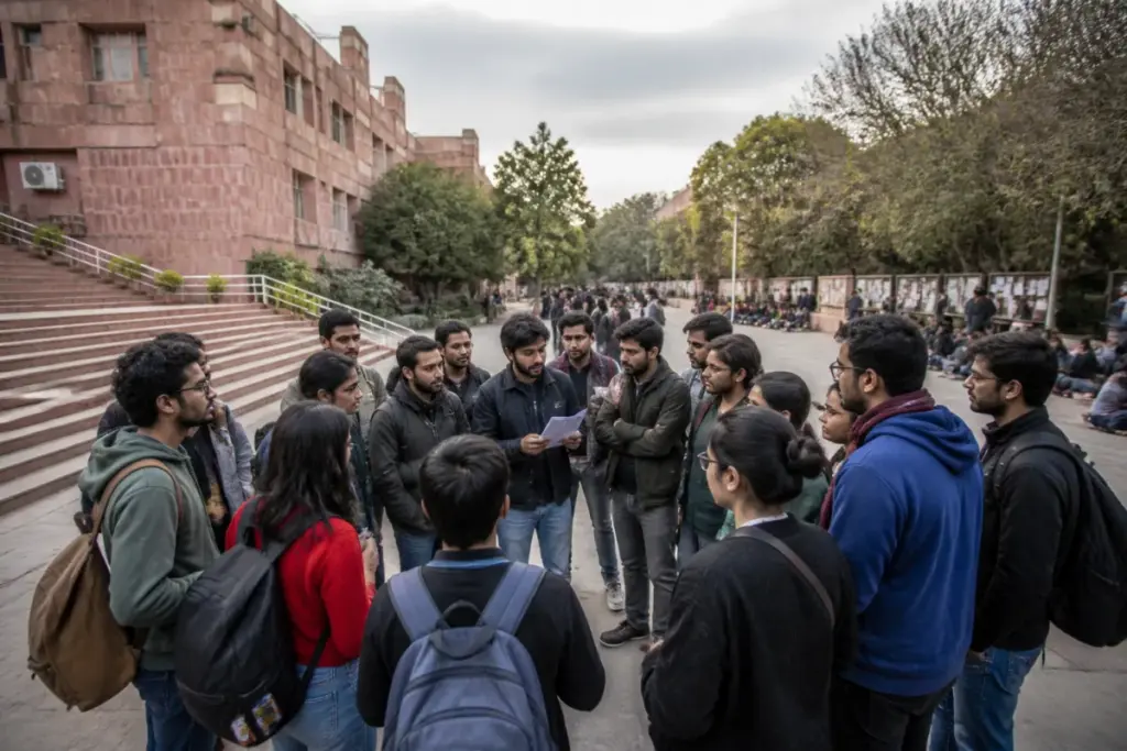 JNU protest settlement linked to student facilities and hostel infrastructure at Jawaharlal Nehru University