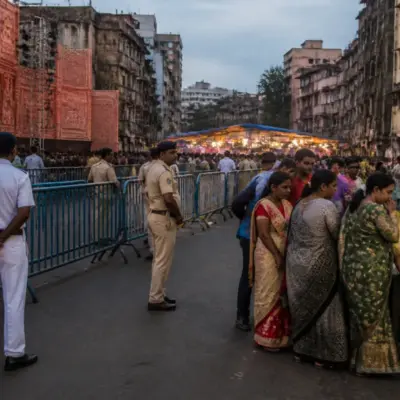 Kolkata Durga Puja pandal area linked to the reported Chorbagan stampede compensation