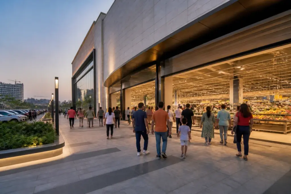 Lulu Group hypermarket at Ithum Galleria Mall in Greater Noida