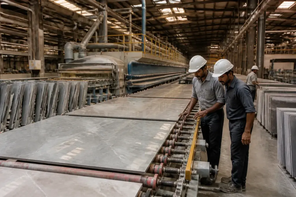Varmora Granito tile manufacturing and premium glazed vitrified tiles in Morbi