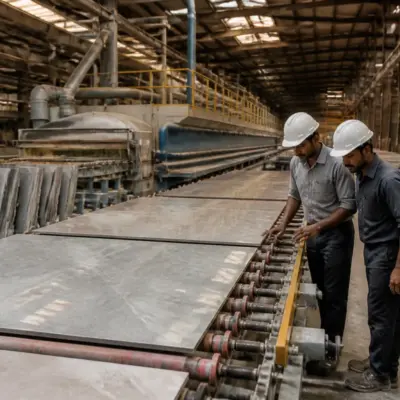 Varmora Granito tile manufacturing and premium glazed vitrified tiles in Morbi