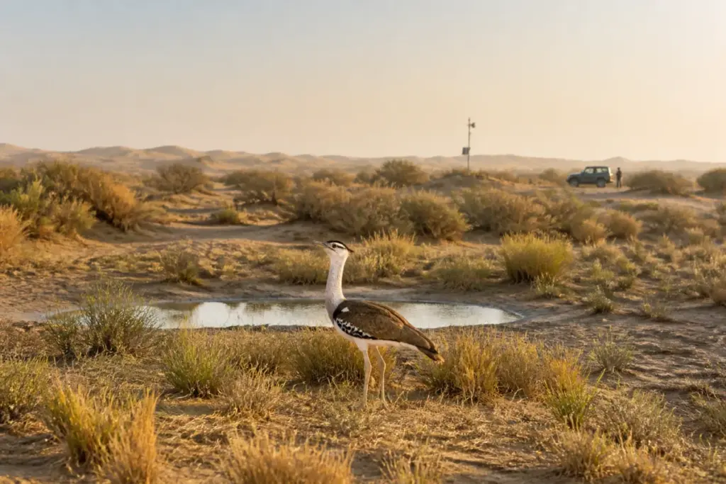Great Indian Bustard rewilding programme in Jaisalmer’s Desert National Park