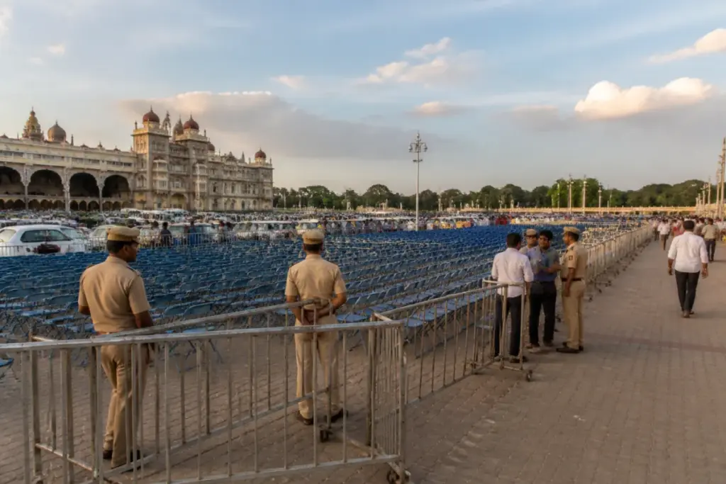 Mysuru Dasara Jamboo Savari preparations at the Amba Vilas Palace