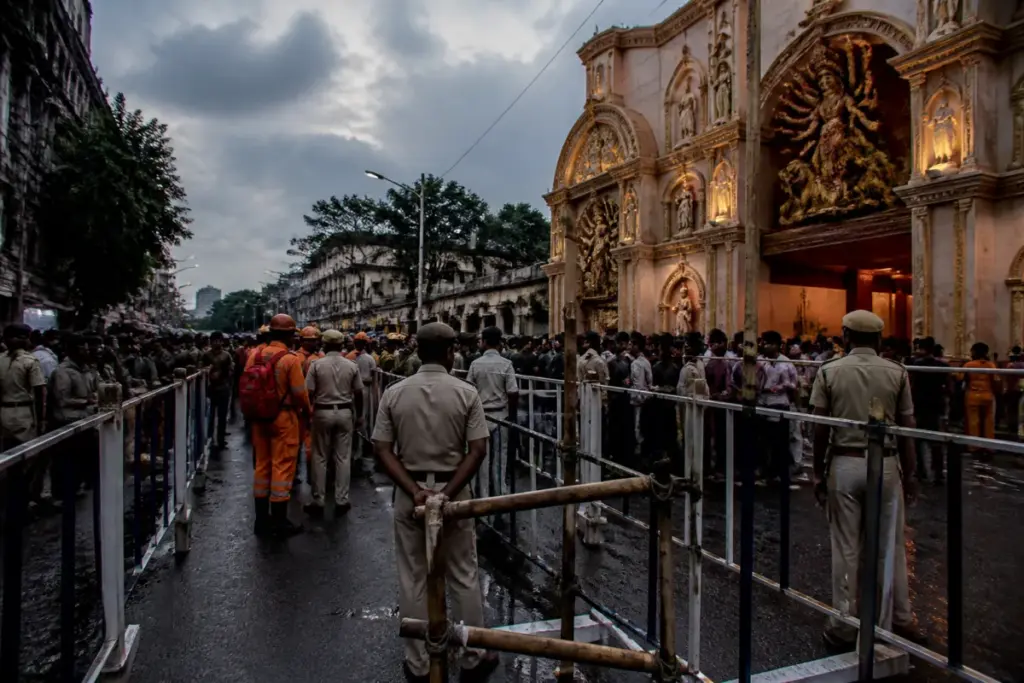 Kolkata stampede inquiry follows a fatal crowd surge at a Durga Puja pandal.
