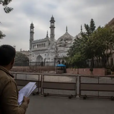 Race Course Mosque in Delhi amid a reported eviction dispute