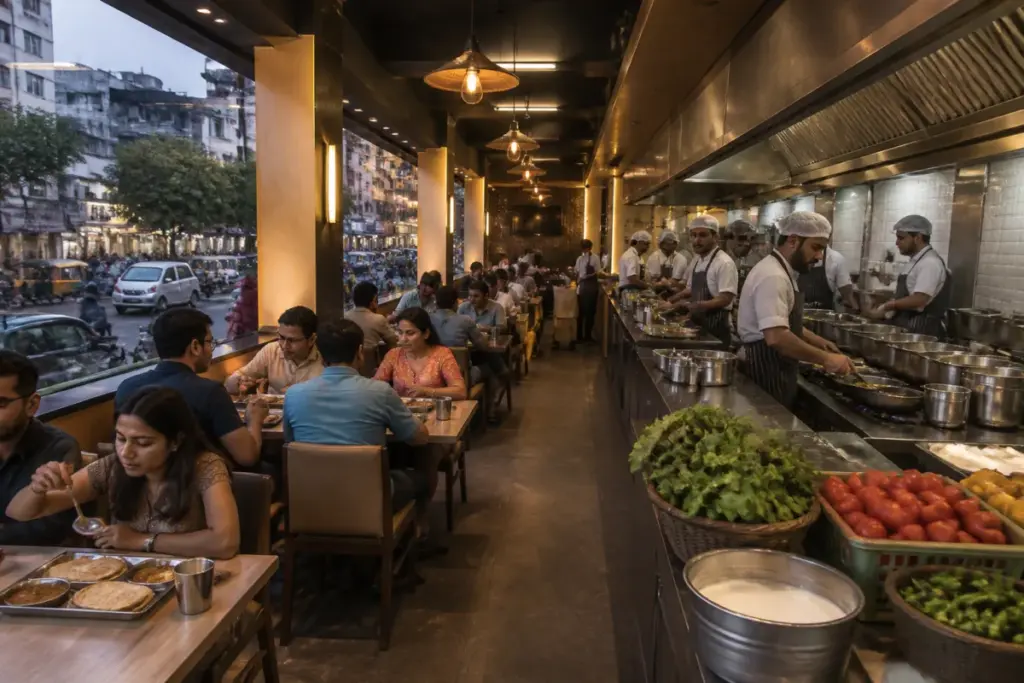 Pune restaurant dining area reflecting the reported restaurant menu price hike