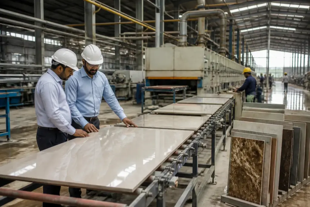 Varmora Granito tile manufacturing facility and premium vitrified tiles in India