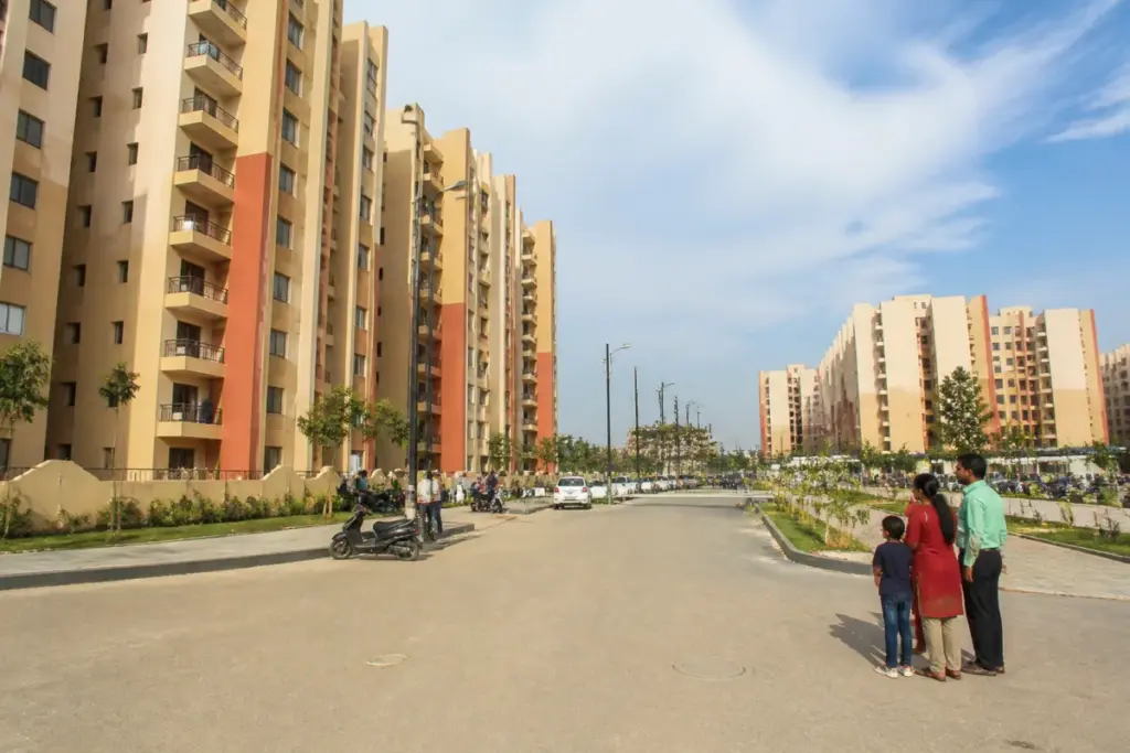 DDA Narela flats in a planned residential housing complex in Delhi