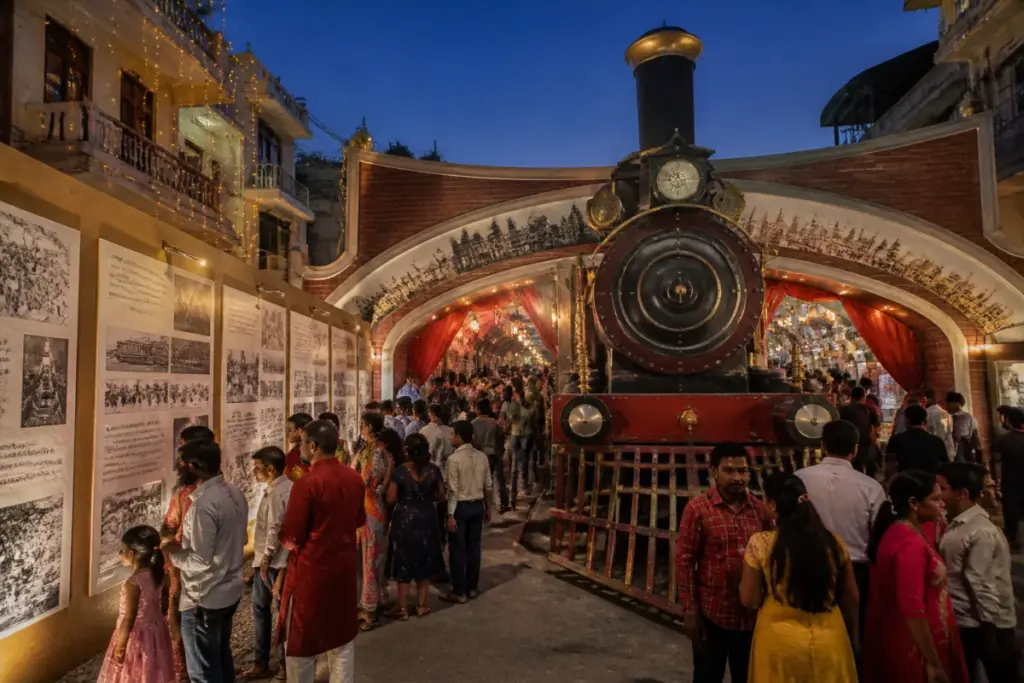 Timarpur Durga Puja exhibition on Bengali migration in Delhi
