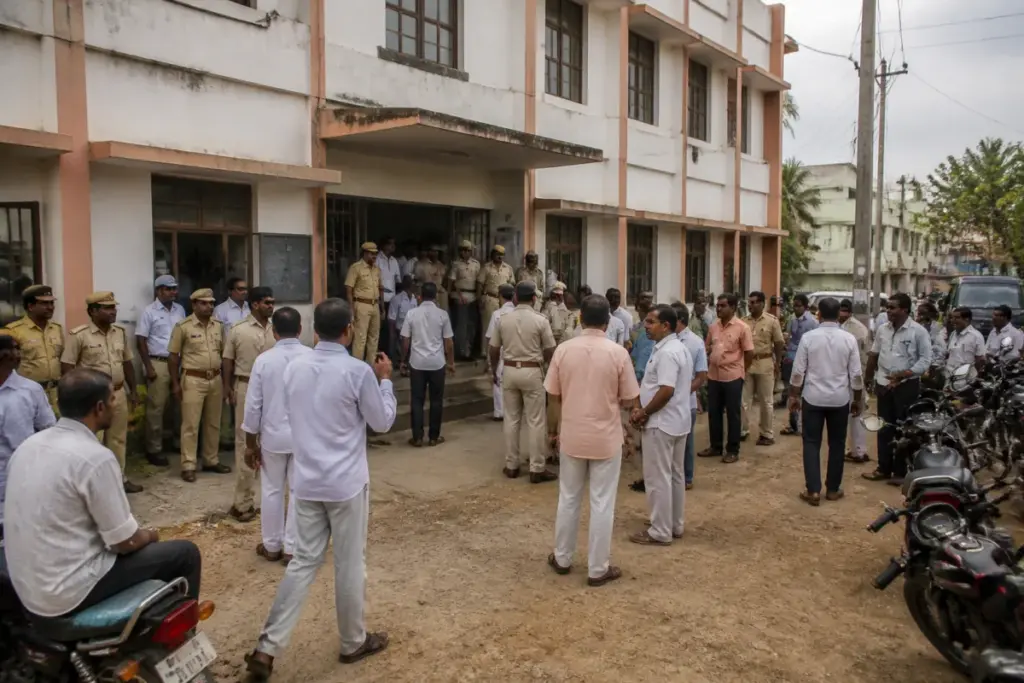 Andhra local body polls nomination dispute involving opposition candidates in Andhra Pradesh