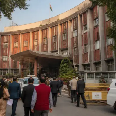 Delhi mayor election proceedings at the Municipal Corporation of Delhi headquarters