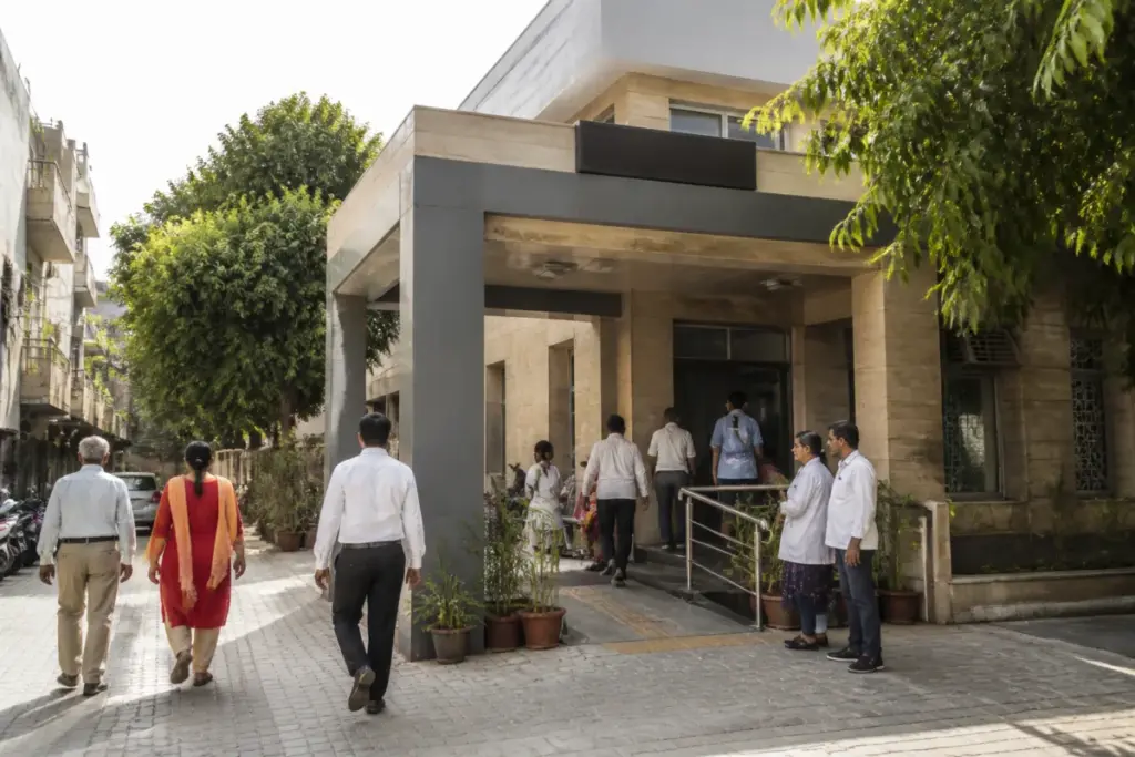 Delhi Ayushman Arogya Mandir neighbourhood health centre serving local residents