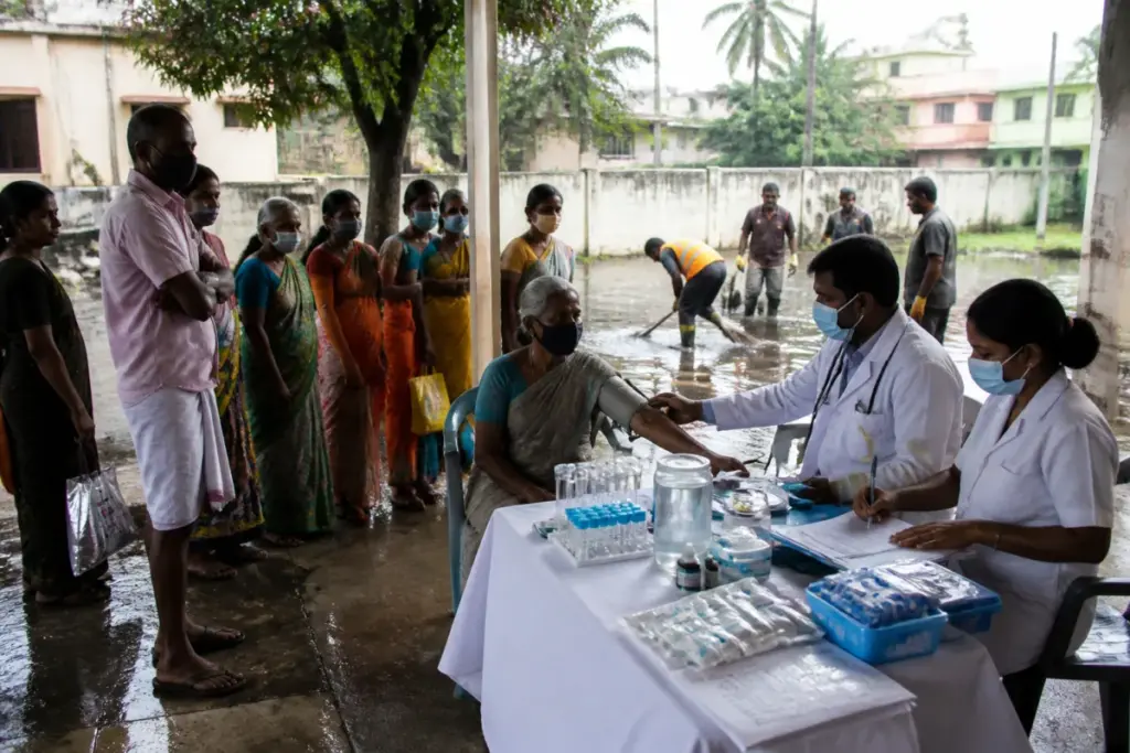 Coimbatore monsoon medical camps screening residents after heavy rainfall