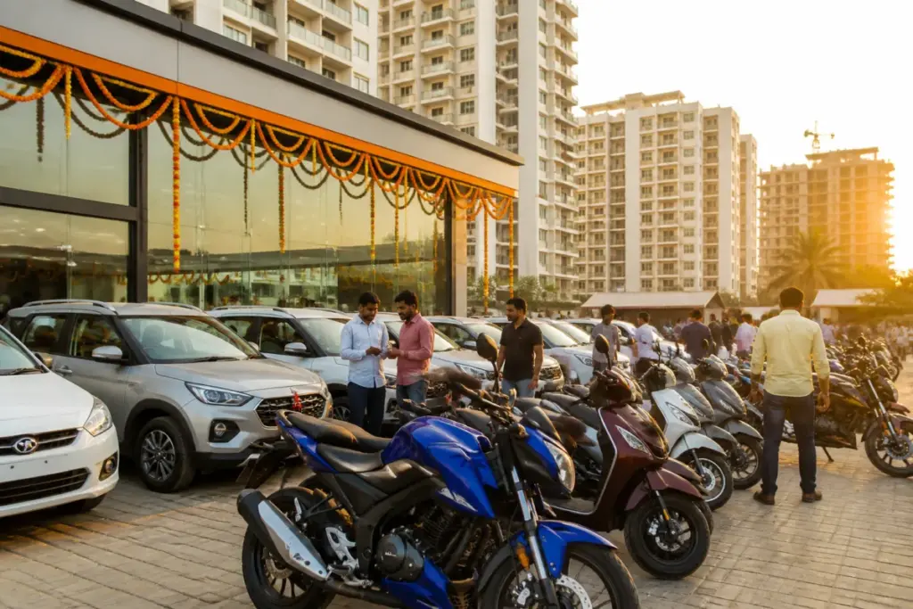Nashik Dasara business reflected in festive vehicle sales and residential property demand