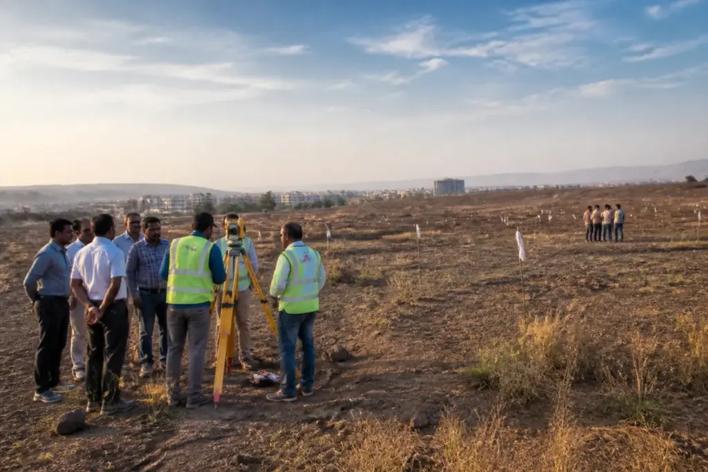 Nashik Sadhugram land acquisition site at Tapovan planned for the 2027 Simhastha Kumbh Mela