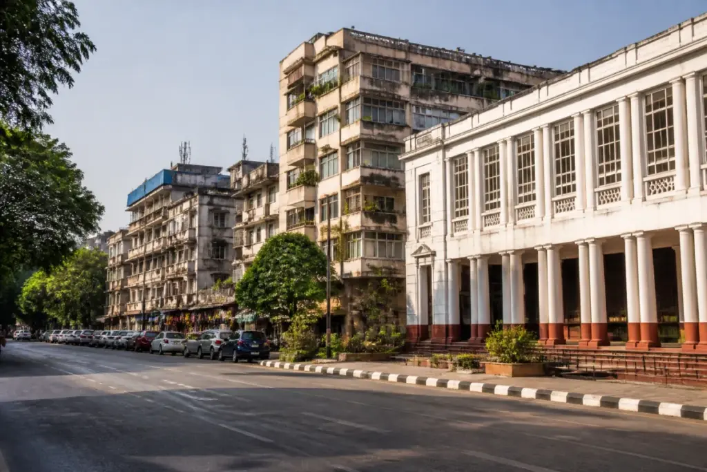 NDMC property tax reform discussed against New Delhi’s mixed residential and commercial streetscape