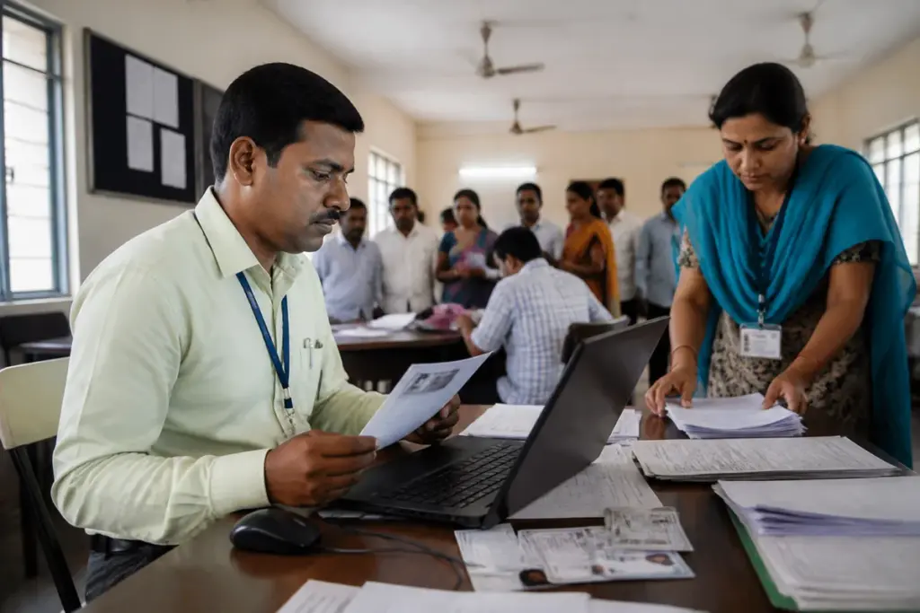 Maharashtra voter roll changes being processed through election registration software