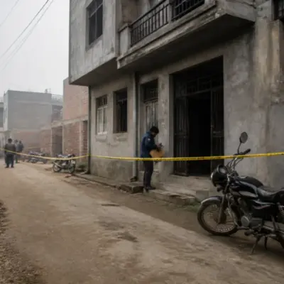 Greater Noida drug factory investigation near a residential rental property in Rabupura