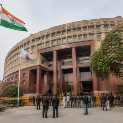 Delhi mayor election proceedings at the Municipal Corporation of Delhi headquarters