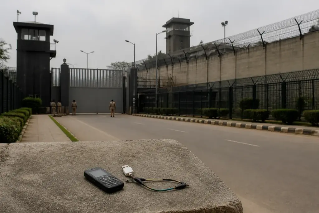 Tihar Jail security complex in Delhi linked to mobile phone smuggling recoveries