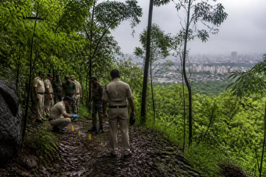 Sanjay Gandhi National Park forest area near Yeoor Range in Thane