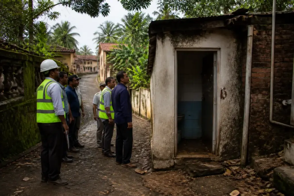 Swachh Bharat toilet demolition case involving municipal authorities in Margao, Goa