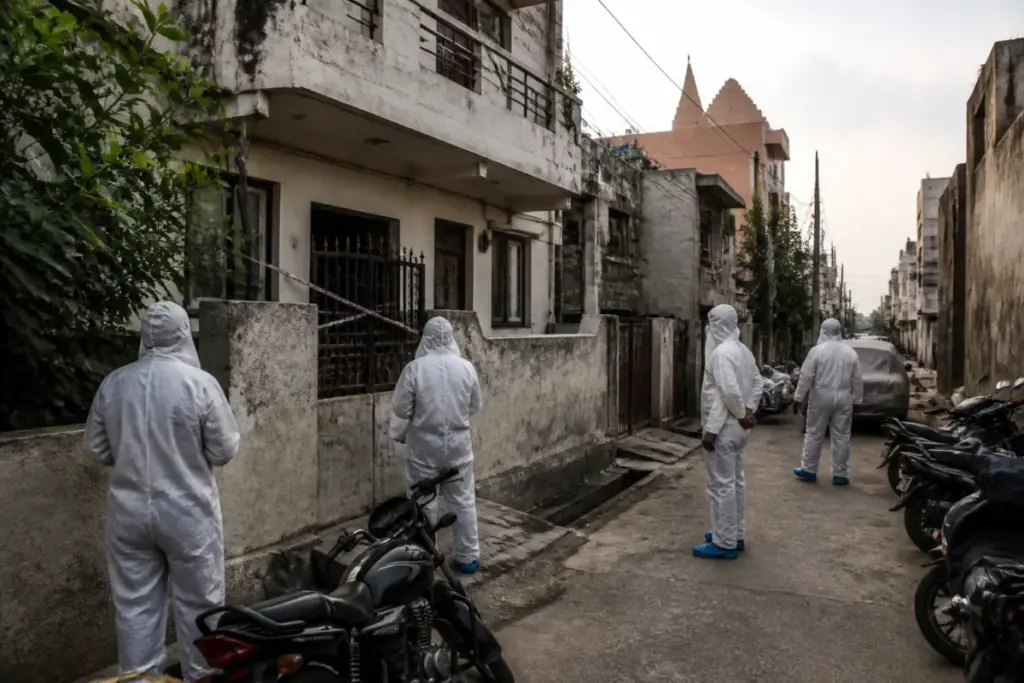 Greater Noida drug lab investigation near a rented residential property in Rabupura