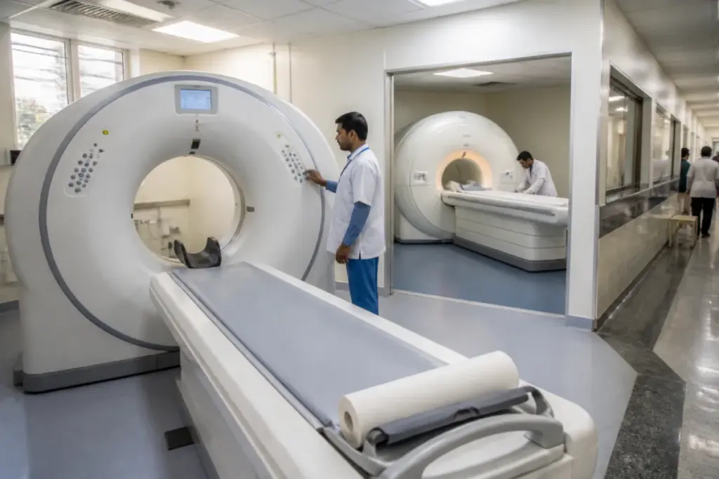 MCD CT scan MRI services planned at a Delhi civic hospital under a public-private partnership