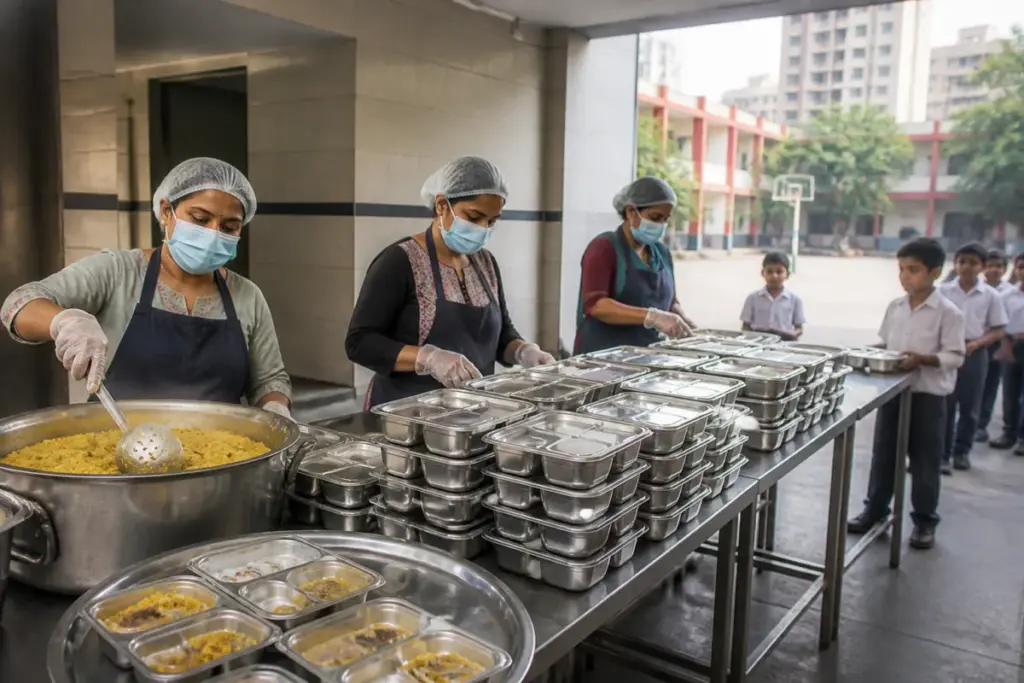 Midday meal tender dispute involving Delhi government schools and PM Poshan meal suppliers